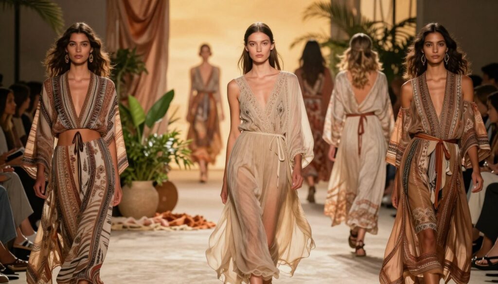 Boho-Chic Trendanalyse Laufsteg