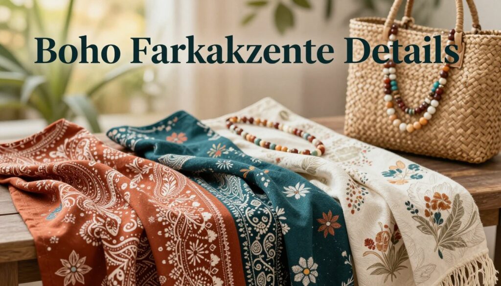 Boho Farbakzente Details