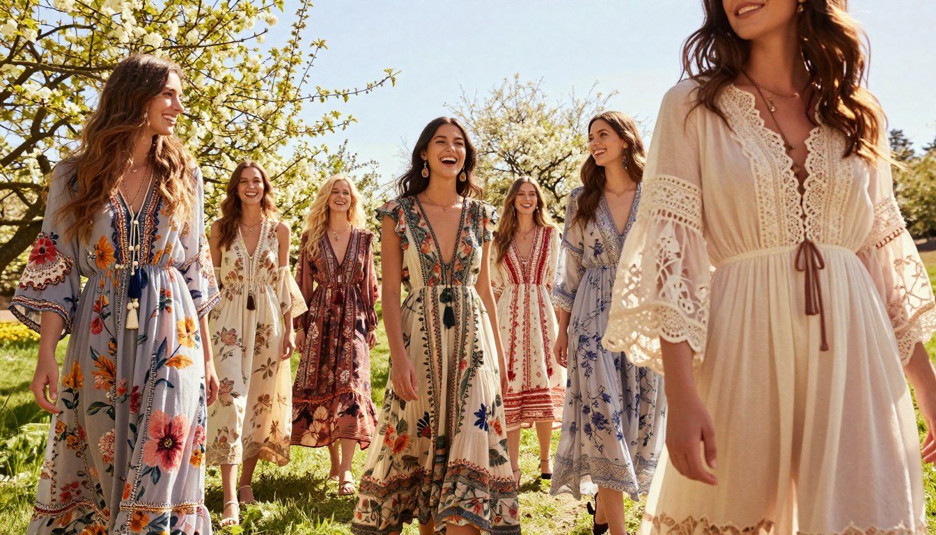 Boho-Kleider Damen 2026