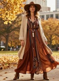 Boho-Outfits Herbst 2026