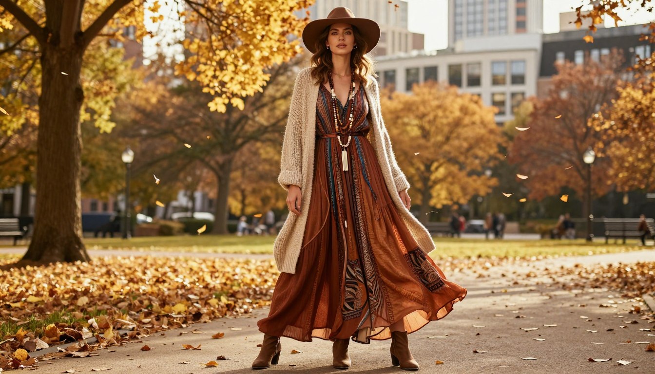 Boho-Outfits Herbst 2026