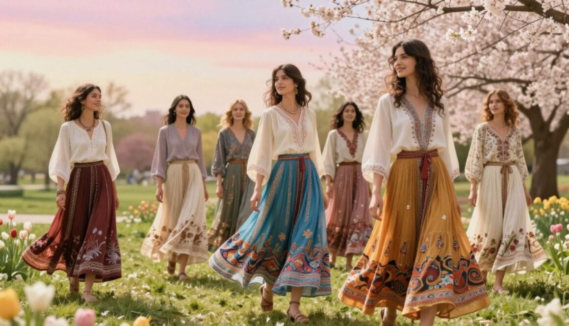 Boho-Röcke Damen 2026