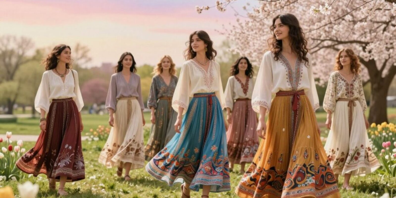 Boho-Röcke Damen 2026