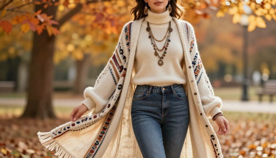 Boho-Strick Damen 2026