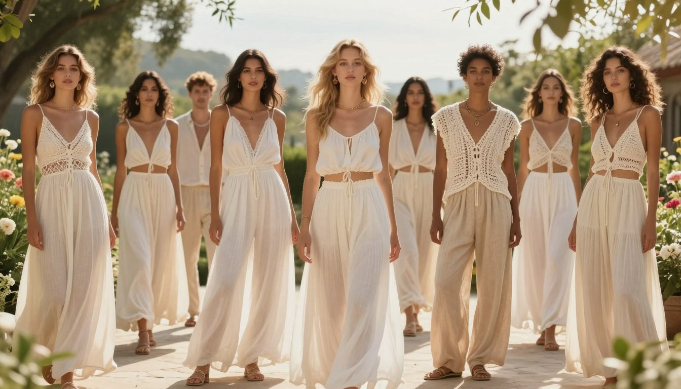 Boho Weiß Creme Beige 2026