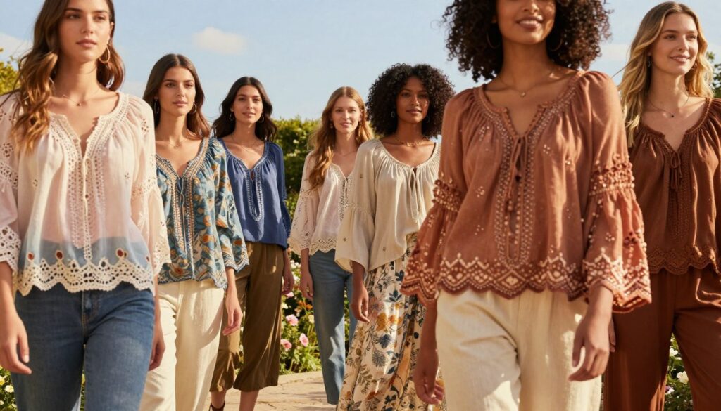 Feminine Blusen und verspielte Schnitte