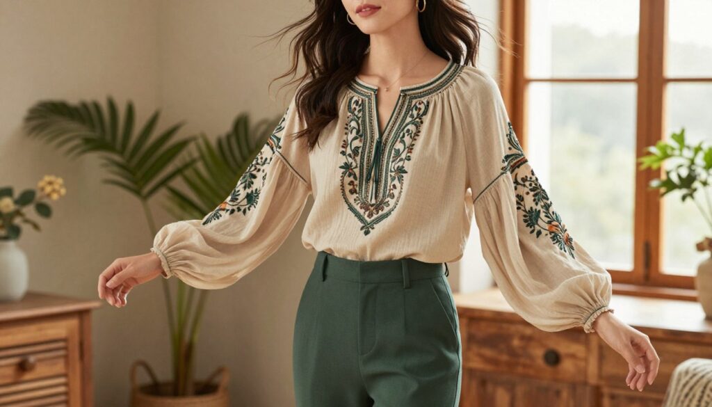 Styling Boho Bluse Kombinationen Styling Boho Bluse Kombinationen