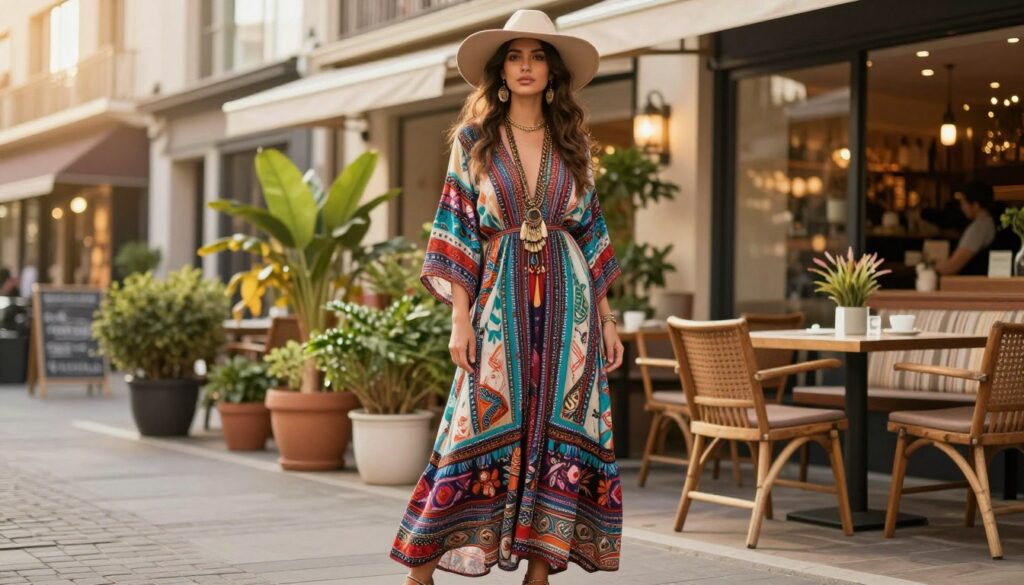 Styling Tipps Boho Kleid